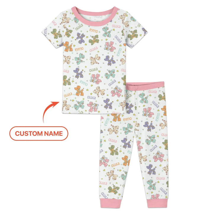 Zweiteiliges, kurzärmliges Pyjama-Set mit Marienkäfern