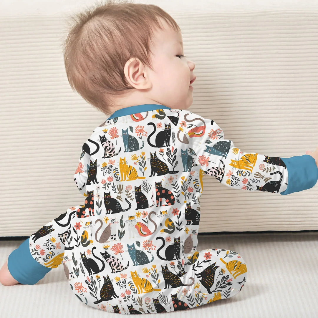 Botanical Cats Bamboo Convertible Zippy