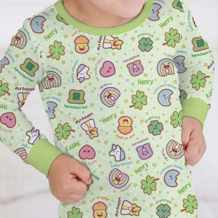 Lucky Charm Bamboo Two Piece Long Sleeve Pajama Set