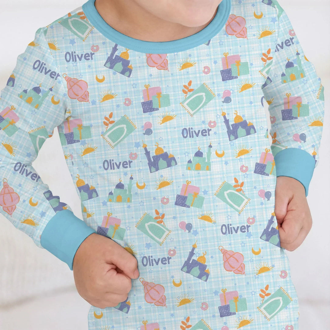 Ramadan and Eid Bamboo Two Piece Long Sleeve Pajama Set