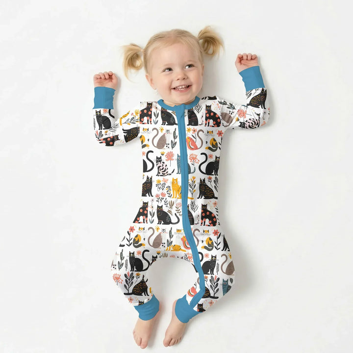 Botanical Cats Bamboo Convertible Zippy