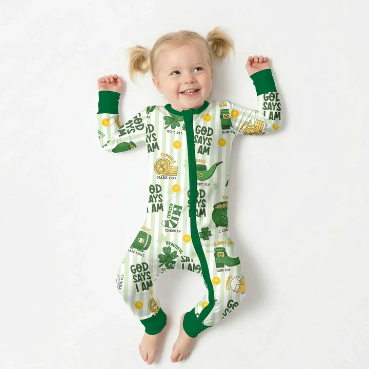 God Says I Am - Lucky & Loved Bamboo Convertible Zippy