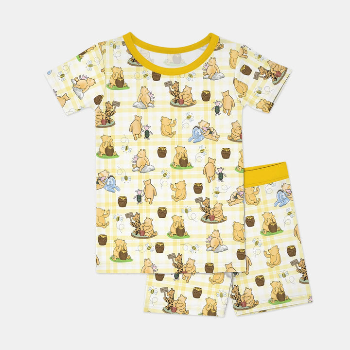 Template Zweiteiliges Pyjama-Set mit kurzen Ärmeln und Shorts
