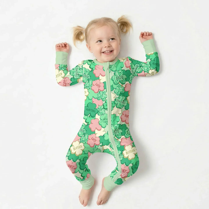 Lucky Vibes Shamrock Bamboo Convertible Zippy