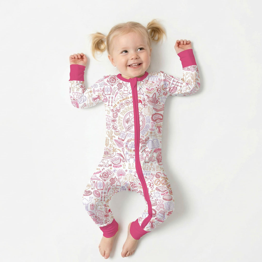 Doodle Passover Matching Family Bamboo Convertible Zippy