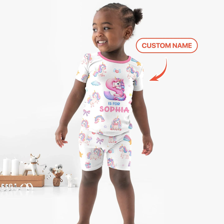 Zweiteiliges Pyjama-Set mit kurzen Ärmeln und Shorts im Sommer-Design