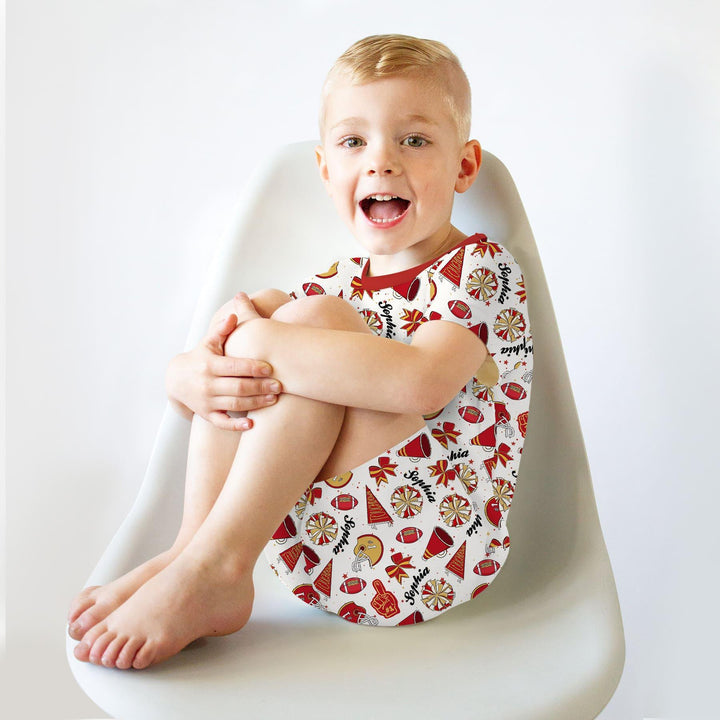 Zweiteiliges Pyjama-Set mit kurzen Ärmeln und Shorts im Sommer-Design