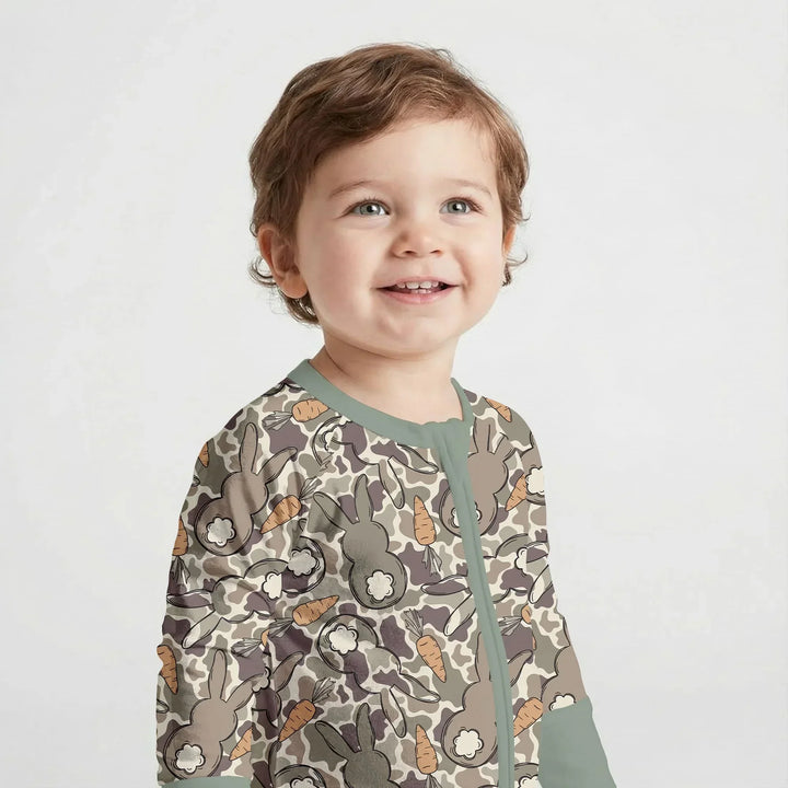 Camo Easter Bunny Bamboo Convertible Zippy