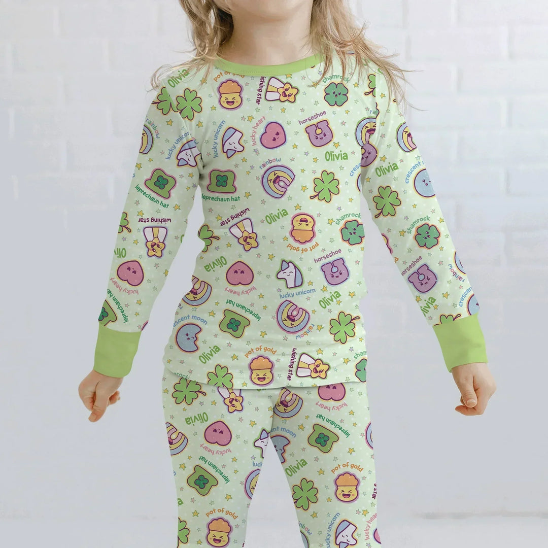 Lucky Charm Bamboo Two Piece Long Sleeve Pajama Set