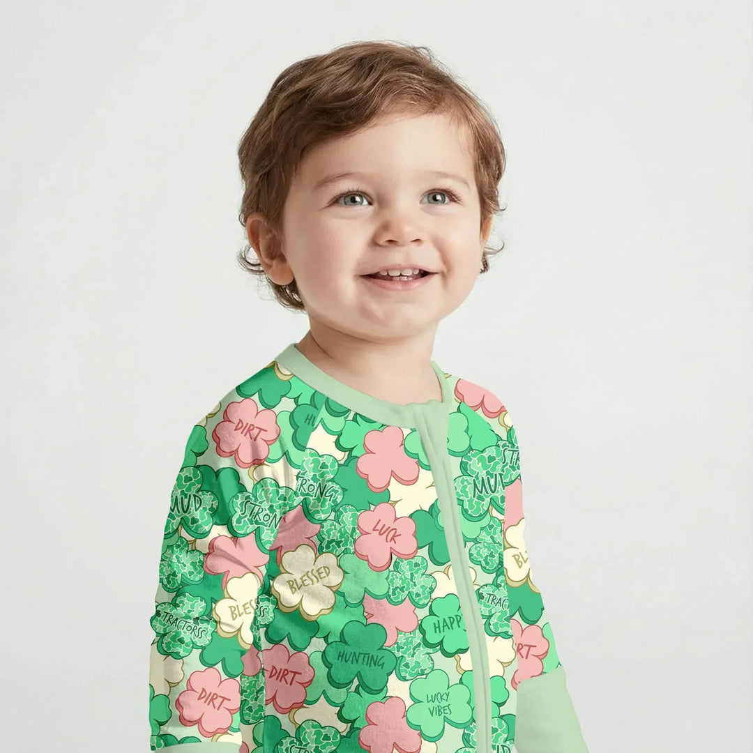 Lucky Vibes Shamrock Bamboo Convertible Zippy