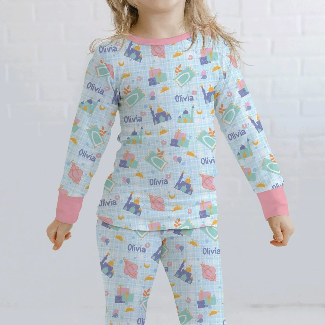 Ramadan and Eid Bamboo Two Piece Long Sleeve Pajama Set
