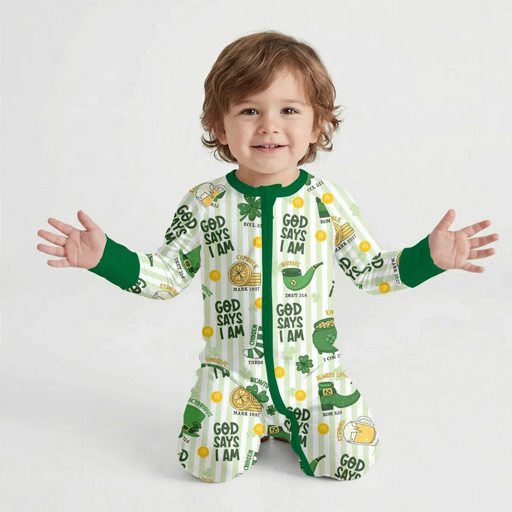 God Says I Am - Lucky & Loved Bamboo Convertible Zippy