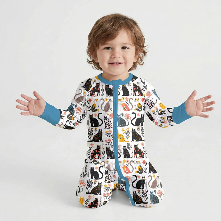 Botanical Cats Bamboo Convertible Zippy
