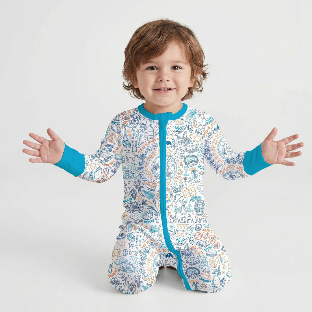 Doodle Passover Matching Family Bamboo Convertible Zippy