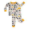 Botanical Cats Bamboo Two Piece Long Sleeve Pajama Set