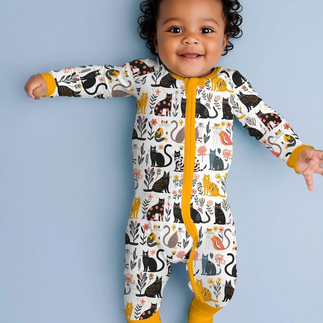 Botanical Cats Bamboo Convertible Zippy