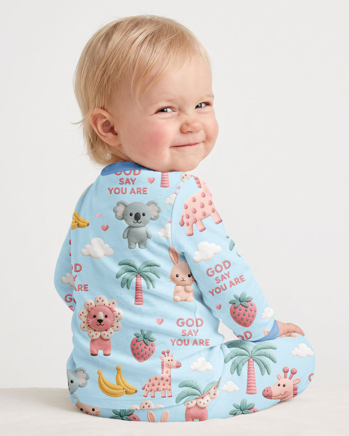 Little Blessings Bamboo Two Piece Long Sleeve Pajama Set