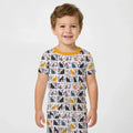 Botanical Cats Bamboo Two Piece Short Sleeve Pajama Set