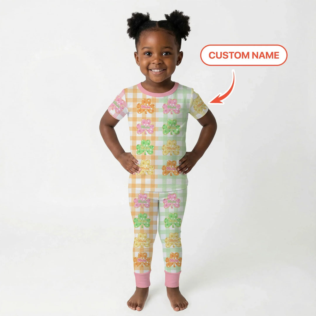 Zweiteiliges, kurzärmliges Pyjama-Set mit Marienkäfern