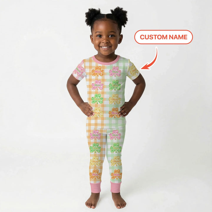 Zweiteiliges, kurzärmliges Pyjama-Set mit Marienkäfern