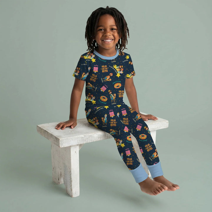 Zweiteiliges, kurzärmliges Pyjama-Set mit Marienkäfern