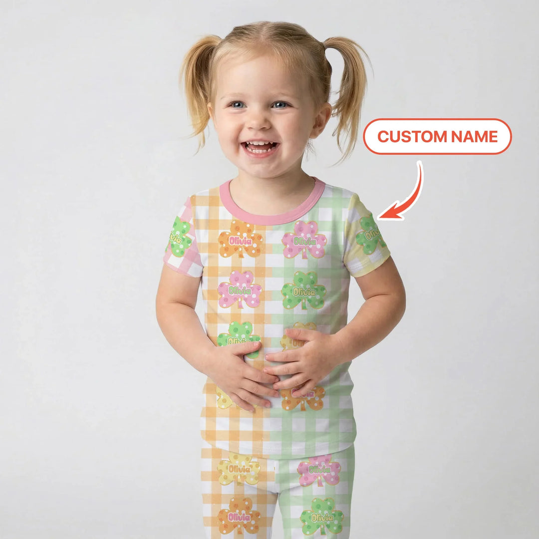 Zweiteiliges, kurzärmliges Pyjama-Set mit Marienkäfern