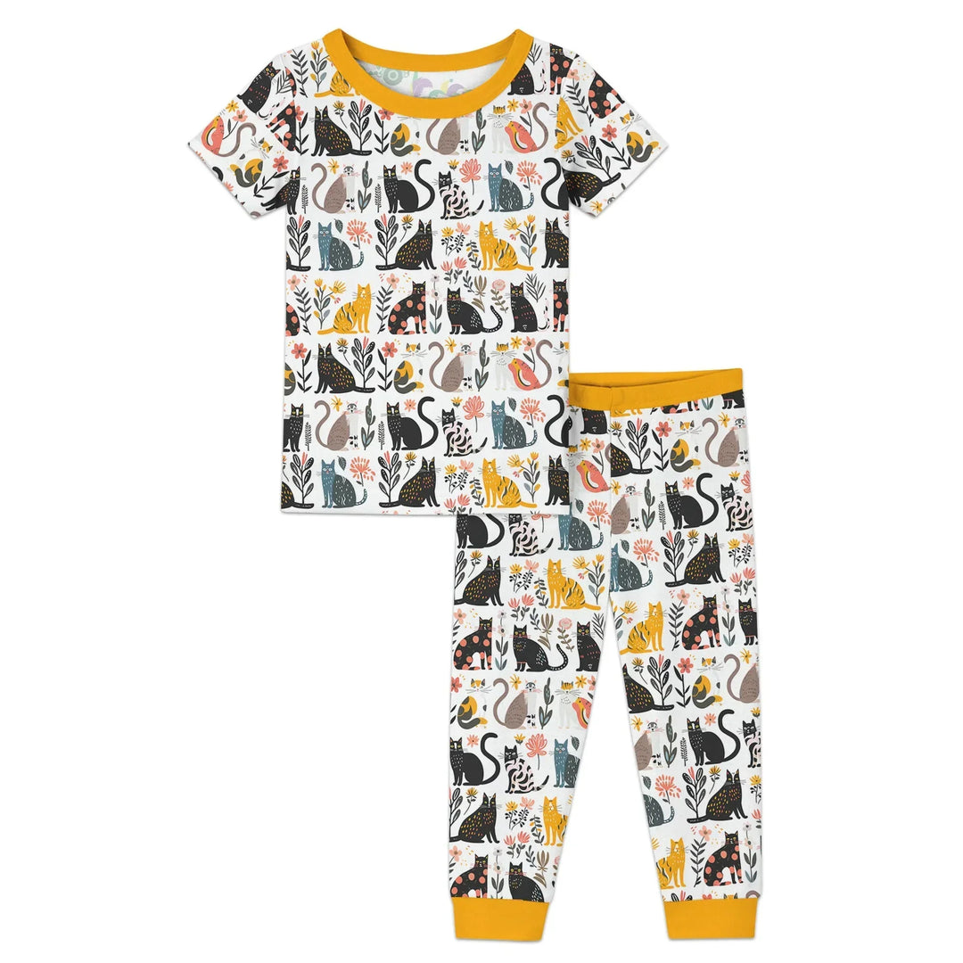 Zweiteiliges, kurzärmliges Pyjama-Set mit Marienkäfern
