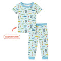 Zweiteiliges, kurzärmliges Pyjama-Set mit Marienkäfern