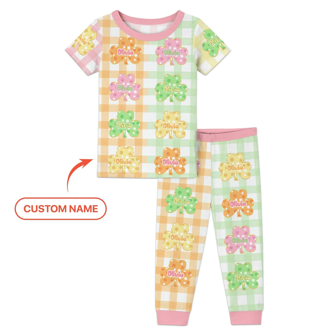 Zweiteiliges, kurzärmliges Pyjama-Set mit Marienkäfern