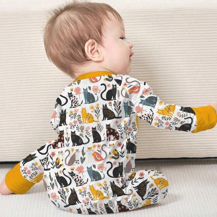Botanical Cats Bamboo Convertible Zippy
