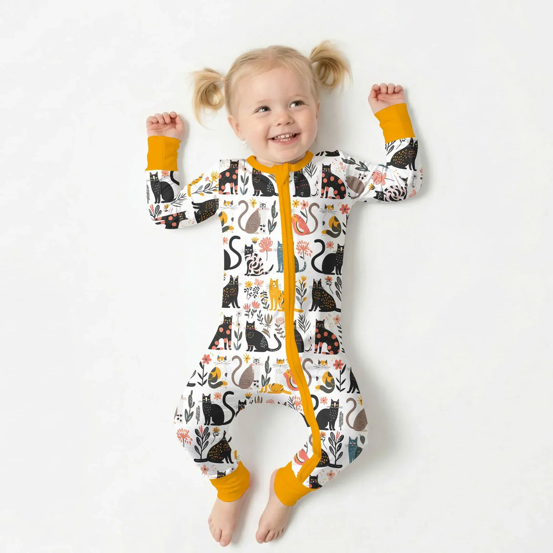 Botanical Cats Bamboo Convertible Zippy