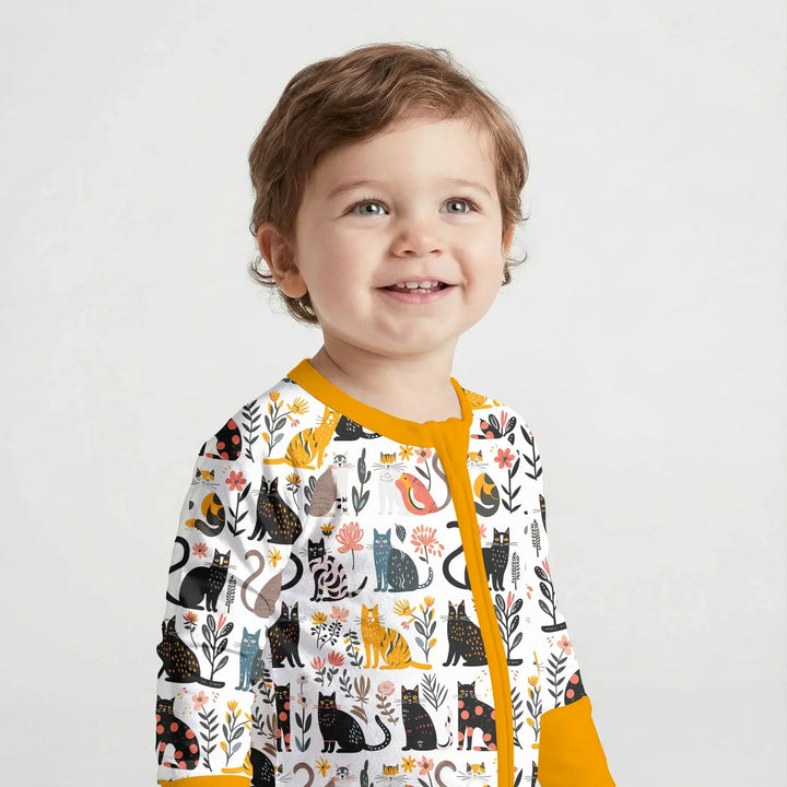 Botanical Cats Bamboo Convertible Zippy