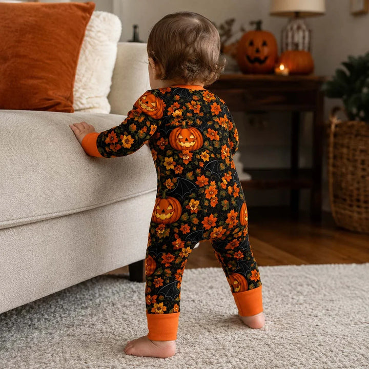 Autumn Pumpkin Bloom Bamboo Convertible Zippy
