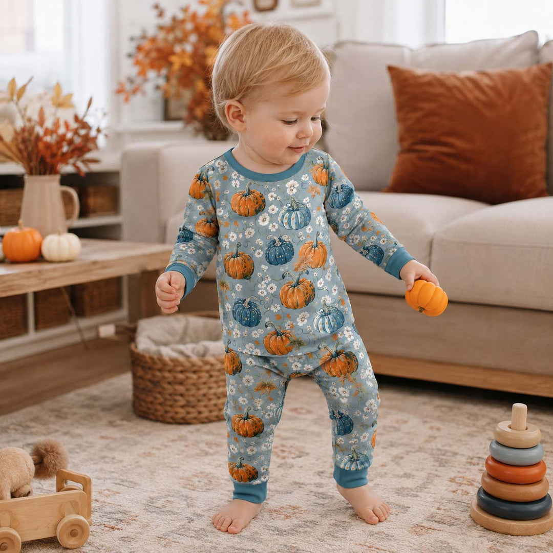 Autumn Nature Escape Bamboo Two Piece Long Sleeve Pajama Set