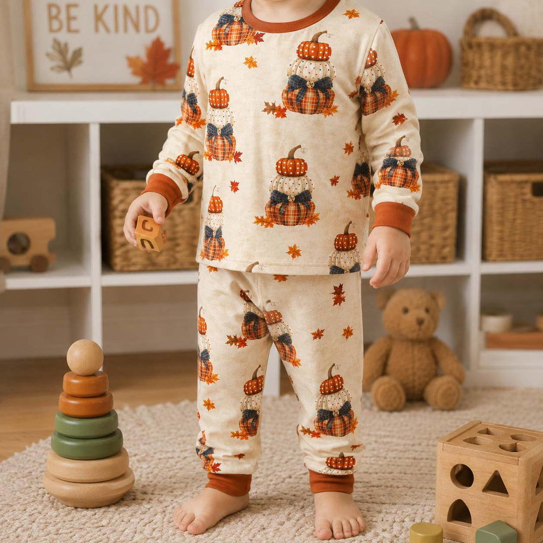 Autumn Rustic Dreams Bamboo Two Piece Long Sleeve Pajama Set