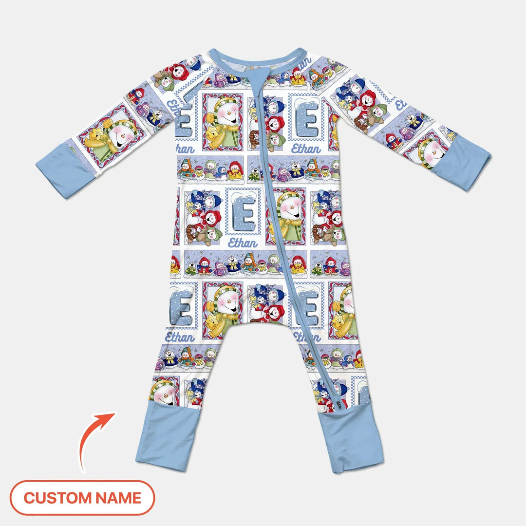 Frosty Friends Custom Name Bamboo Convertible Zippy