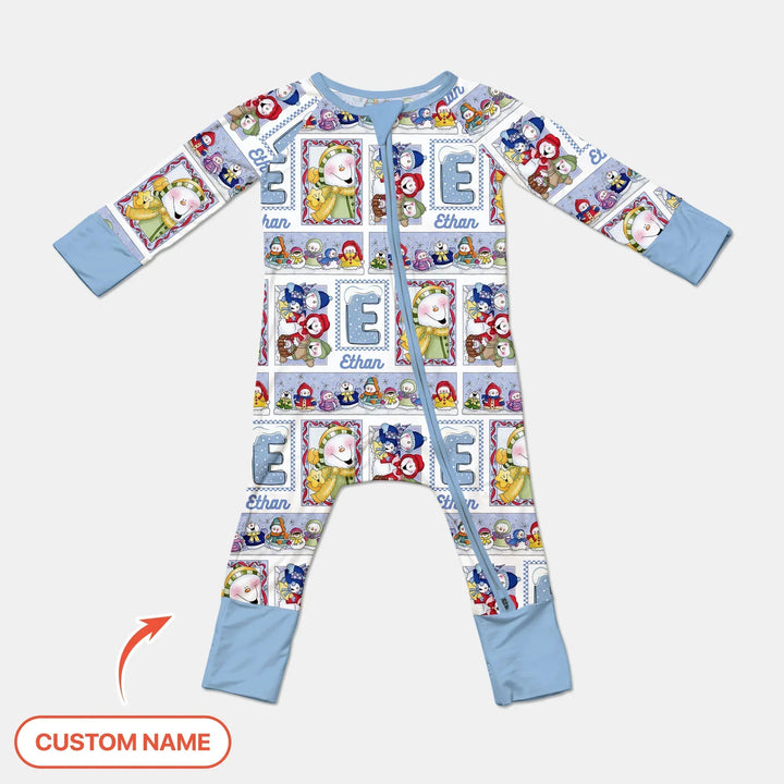 Frosty Friends Custom Name Bamboo Convertible Zippy