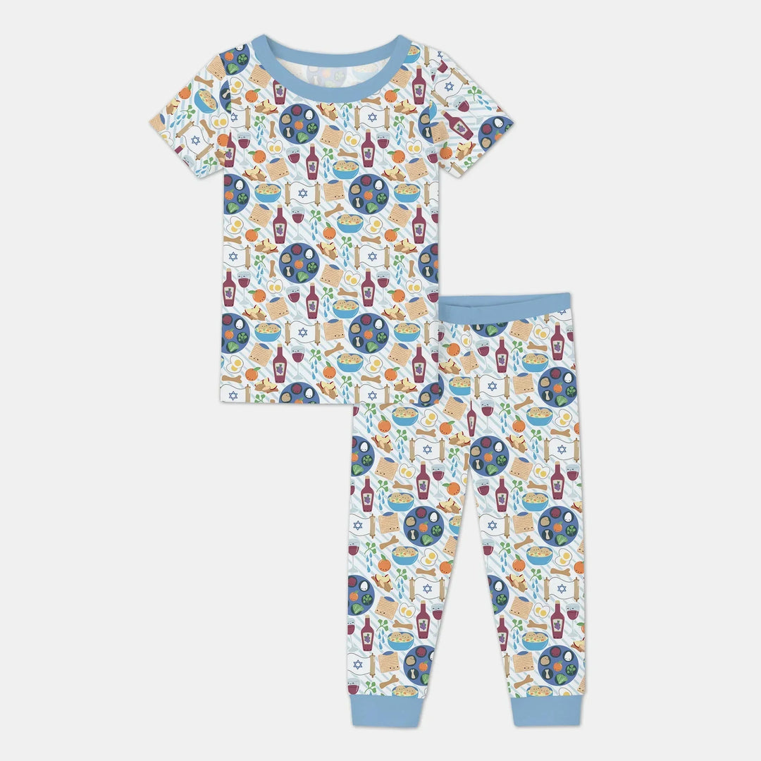 Zweiteiliges, kurzärmliges Pyjama-Set mit Marienkäfern