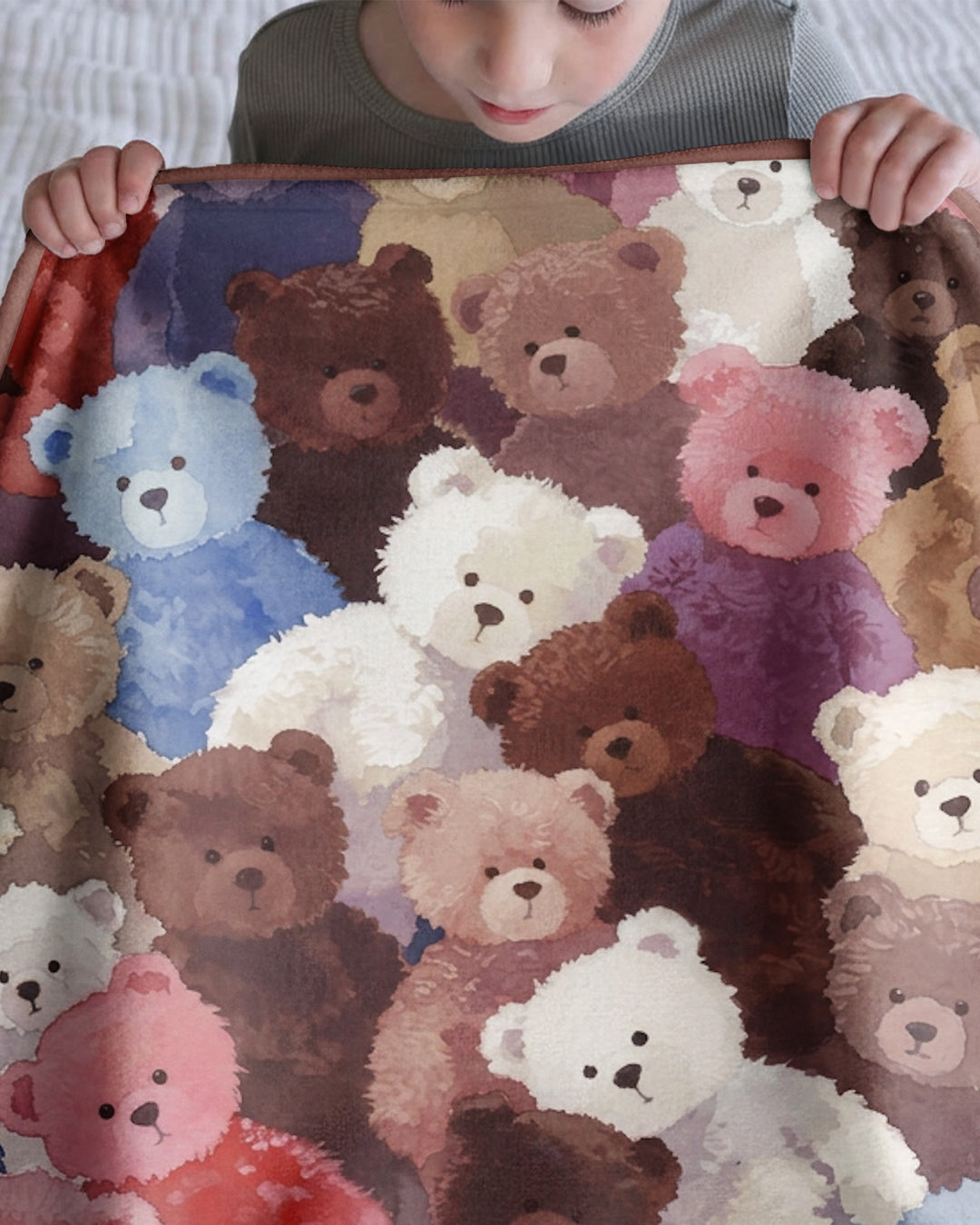 Teddy Bear Hug Jam Bamboo Blanket