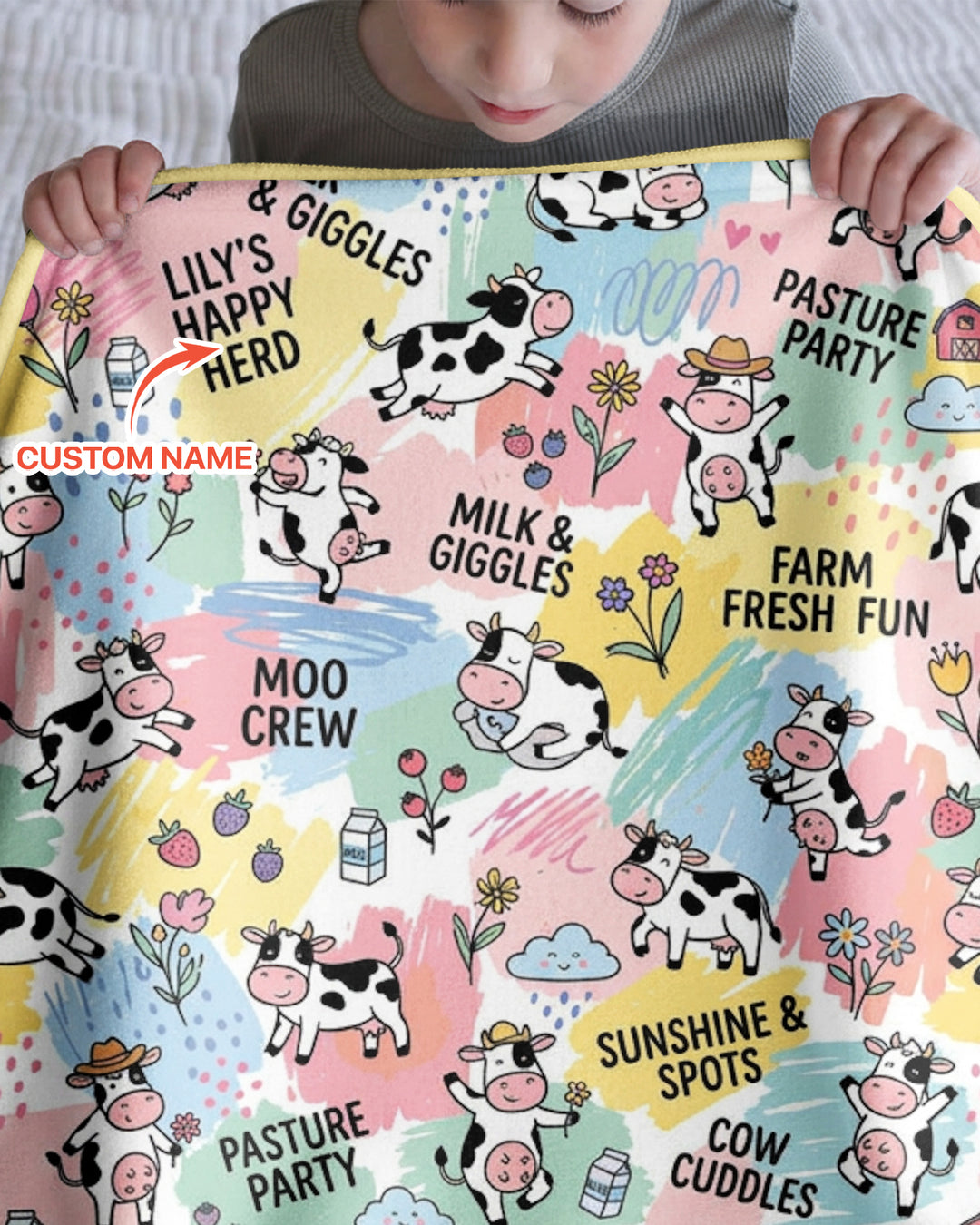 Custom Name Can’t Keep Us In The Barn Bamboo Blanket