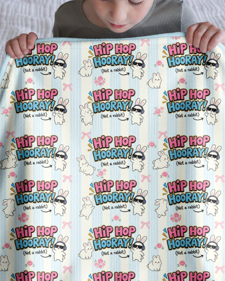 Hip Hop Bunny Bamboo Blanket