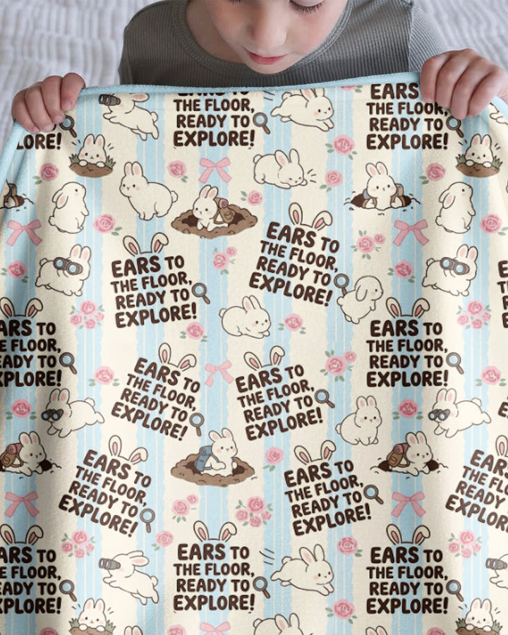 Ears To The Floor Bamboo Blanket