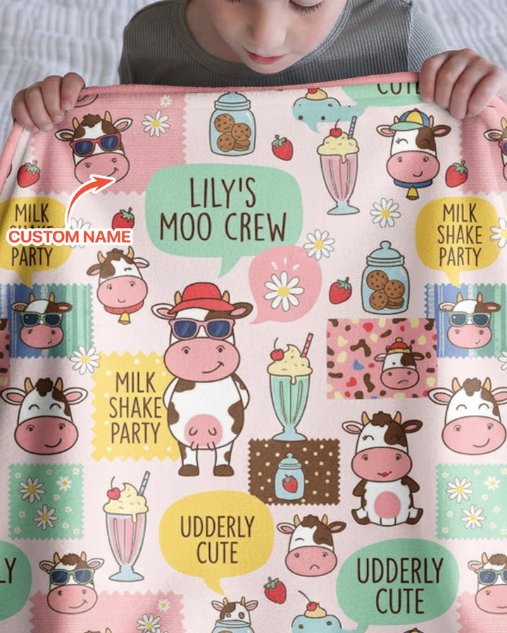 Custom Name The Milkshake Secret Society Bamboo Blanket