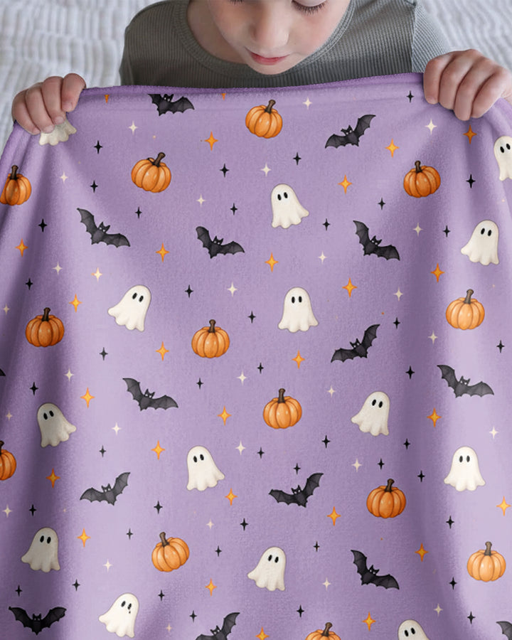 The Purple Flying Circus Bamboo Blanket