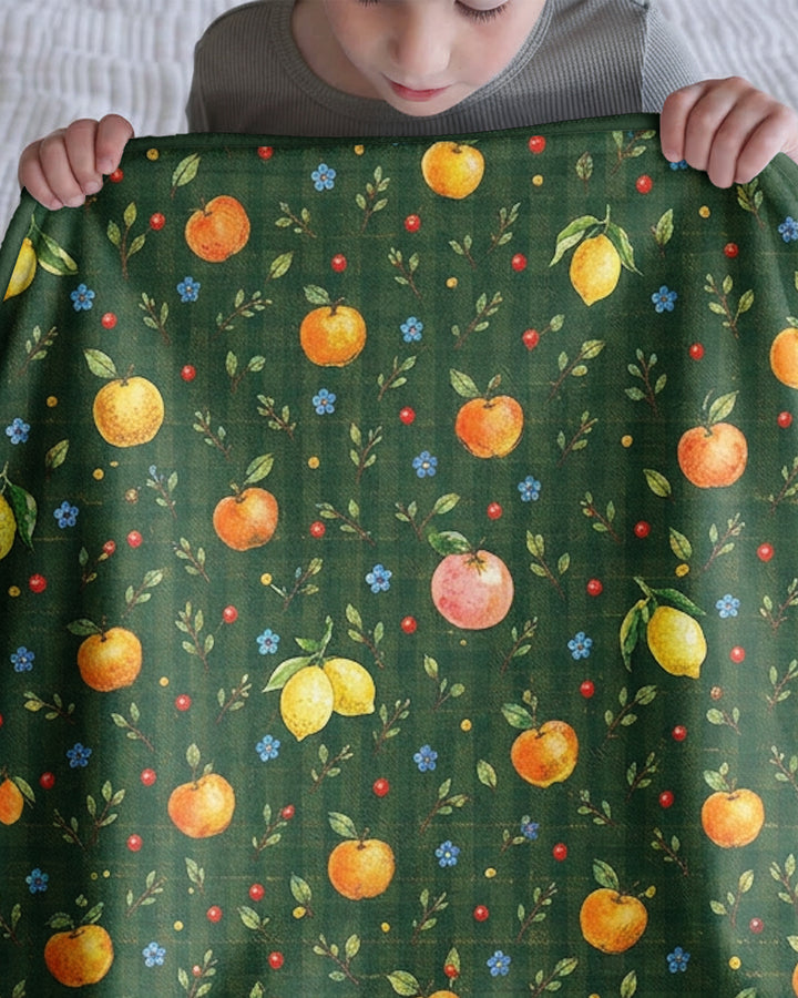Forest Orange Bamboo Blanket