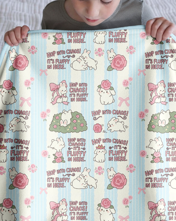 Hop Into Chaos Bamboo Blanket