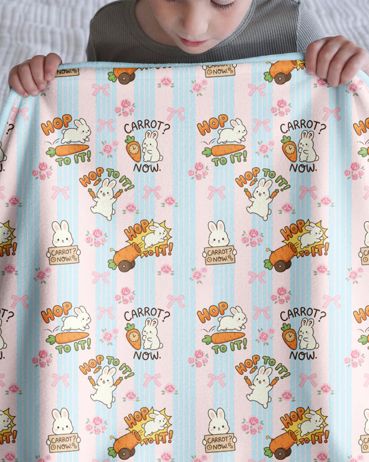 Carrot Rush Bamboo Blanket