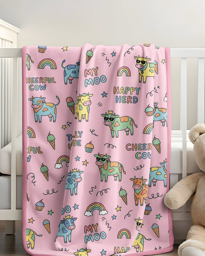 Not Your Ordinary Cow Bamboo Blanket