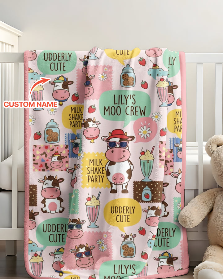 Custom Name The Milkshake Secret Society Bamboo Blanket