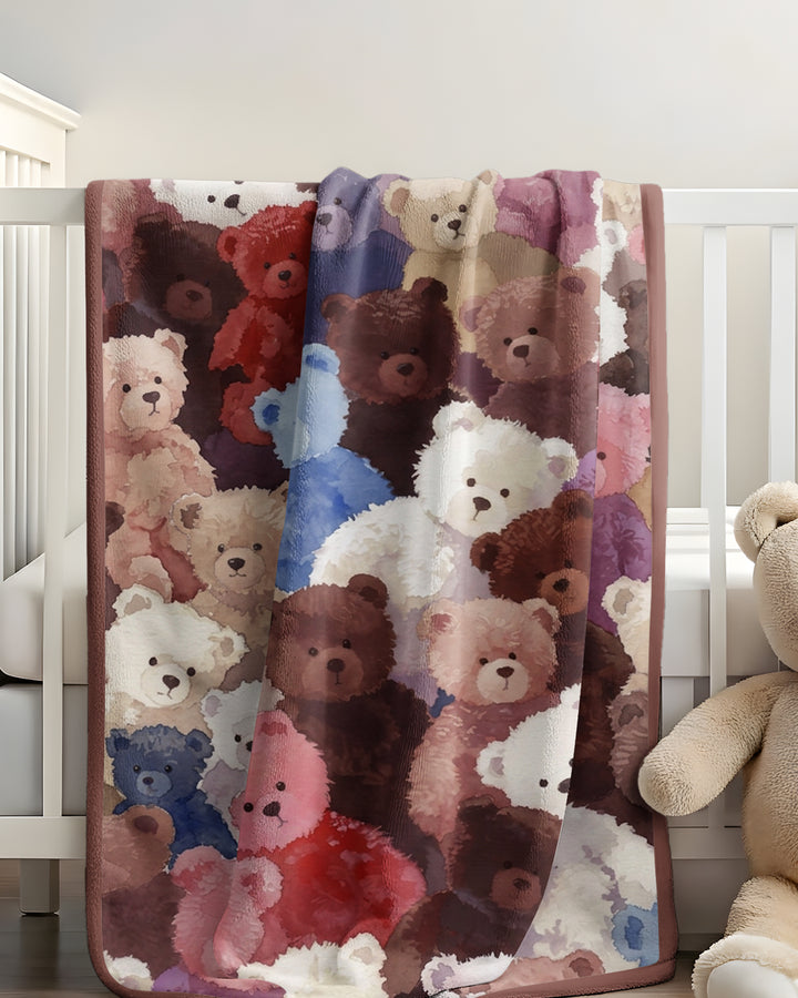 Teddy Bear Hug Jam Bamboo Blanket